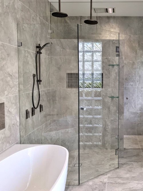 Diamond shape shower screen Melbourne