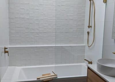 Brushed Brass Shower Screens