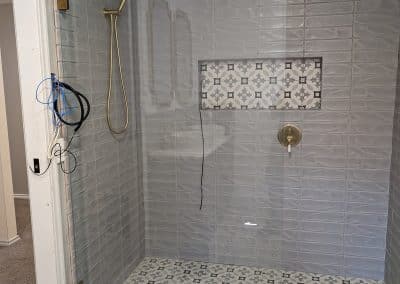 Brushed Brass Shower Screens