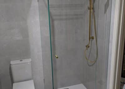 Brushed Brass Shower Screens