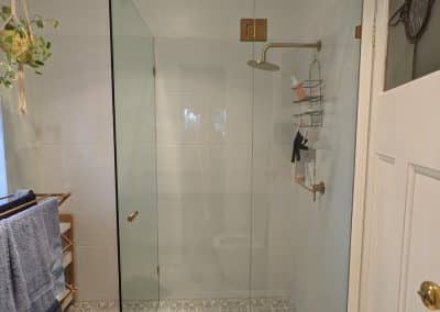 Brushed Brass Shower Screens