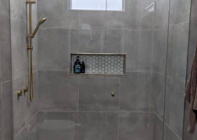 Brushed Brass Shower Screens