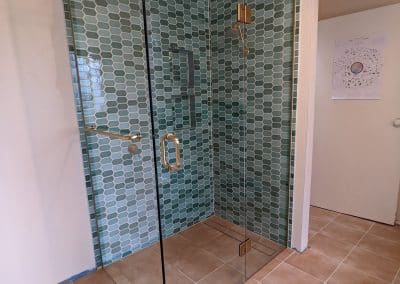 Brushed Brass Shower Screens