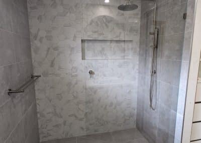 Brushed Nickel Shower Screens