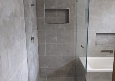 Brushed Nickel Shower Screens