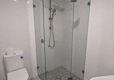 Brushed Nickel Shower Screens