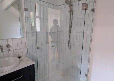 Brushed Nickel Shower Screens