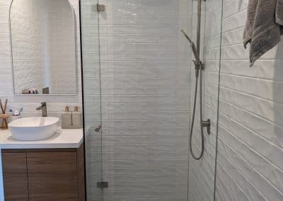 Brushed Nickel Shower Screens