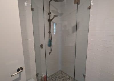 Brushed Nickel Shower Screens